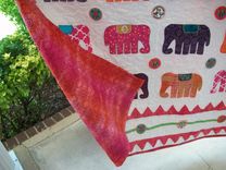 Custom "Elephant Walk" Appliqued Quilt 4 small