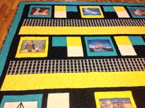 Custom Disney Classic Movie Film Strip Themed Quilt With Applique And Embroidery Work 3 small