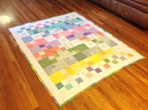 Custom Embroidered Family Tree Gradient Color Memory Quilt With Birthstones, Names And Dates 3 small