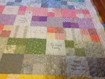 Custom Embroidered Family Tree Gradient Color Memory Quilt With Birthstones, Names And Dates 4 small