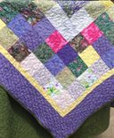 Custom Blocked Abstract Wedding Bouquet Quilt 2 small