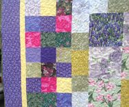 Custom Blocked Abstract Wedding Bouquet Quilt 4 small