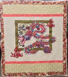 Custom Appliquéd 3d Effect Oriental Dragon Quilt 1 small