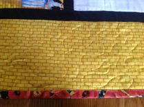 Dazzling Wizard Of Oz Quilt With Hand Applied Sequin Ruby Slippers And Appliqués 4 small