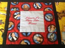 Dazzling Wizard Of Oz Quilt With Hand Applied Sequin Ruby Slippers And Appliqués 6 small