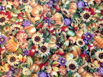 Intricately Quilted Autumn/Thanksgiving Reversible Table Runner And Placemat Set Of 4 5 small
