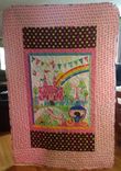 Customized Panelled Twin Girl's Quilt 1 small