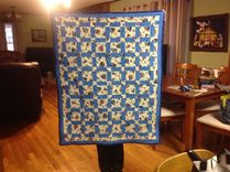 Beautiful Nautical Themed Blocked Quilt For Baby Boy 1 small