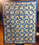 Beautiful Nautical Themed Blocked Quilt For Baby Boy 2 small