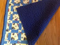 Beautiful Nautical Themed Blocked Quilt For Baby Boy 3 small