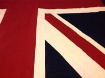 Union Jack British Flag Quilt- Twin Size 4 small