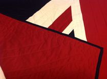 Union Jack British Flag Quilt- Twin Size 3 small