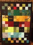 Custom Embroidered / Personalized Birthstone Patchwork Quilt 1 small