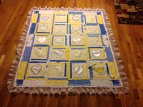 Custom Wedding Dress Lace Applique And Embroidery Quilt 1 small