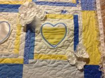 Custom Wedding Dress Lace Applique And Embroidery Quilt 2 small