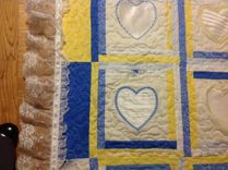 Custom Wedding Dress Lace Applique And Embroidery Quilt 3 small
