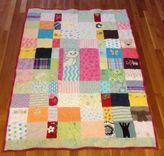 Custom Embroidered Patchwork Baby Clothing Quilt 1 small