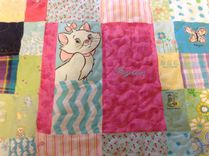 Custom Embroidered Patchwork Baby Clothing Quilt 2 small