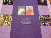 Custom Embroidered Photo Mother's Day / Special Occasion Quilt 2 small