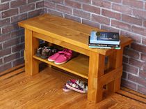 Solid Wood Storage Bench 2 small