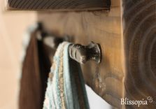 Bath Shelf With Boat Cleat Towel Hooks 4 small