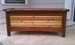 Walnut And Bamboo Hope Chest 4 small