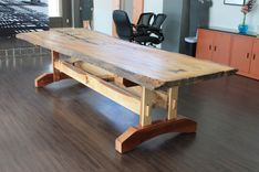 Reclaimed Live Edge Elm Table 1 small