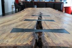 Reclaimed Live Edge Elm Table 4 small