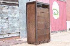 Modern Birch Dresser W/ Red Accents 3 small