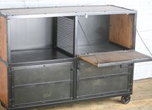 Bar Cart/Liquor Cabinet. Vintage Industrial. Urban/Modern Design. Reclaimed Wood. Rustic. Distressed 4 small