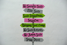 Directional Guest House Sign, Arrow Wood Sign For Home Decor. 2 small