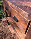 Pine Farmhouse Rustic Console Table Made From Rough Hewn Sugar Pine 2 small