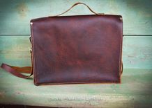 Bison Leather Messenger Bag 4 small