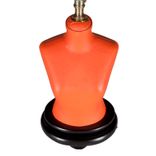 Unique Orange Woman's Torso Table Lamp 2 small