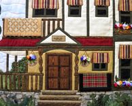 The Victorian Homestead  Art Quilt 3 small