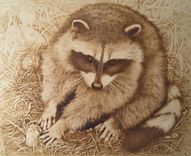 "Digging Up The Past" Pyrography (Wood Burning) 1 small