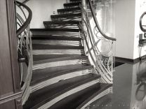 Metal Staircase And Railing. 3 small