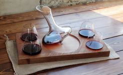 Tad Foursome Decanter And Wine Glass Set 4 small