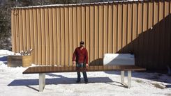 16' Custom Elite Walnut Table Stainless Steel Base 2 small