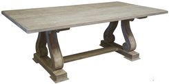 Serpentine Leg Trestle Dining Table 3 small
