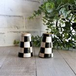 Elegant Checks Salt And Pepper Shaker Checked Decor Buffalo Check Kitchen Decor 2 small