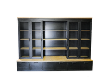 Vintage Industrial Storage With Seating. Country Club Lockers. Retail Display Fixture. 1 small