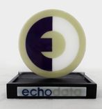 Fused Glass Logo Sculpture - Echo Data 2 small