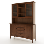 Wooden Classic Shaker Buffet And Hutch 2 small