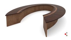 Custom Conference Table - Walnut Veneer  2 small