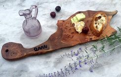 Natural Burl Wood Charcuterie Or Serving Board 4 small