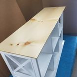 Farmhouse Tv Stand Bookcase Display Cabinet 2 small