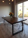 Modern Live Edge Dining Table, Rustic Live Edge Table 4 small