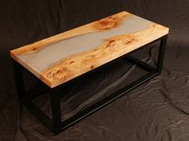 Hand Crafted Concrete River Coffee Table 1 small