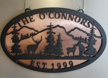 Copper And Aluminum Wildlife Sign 2 small